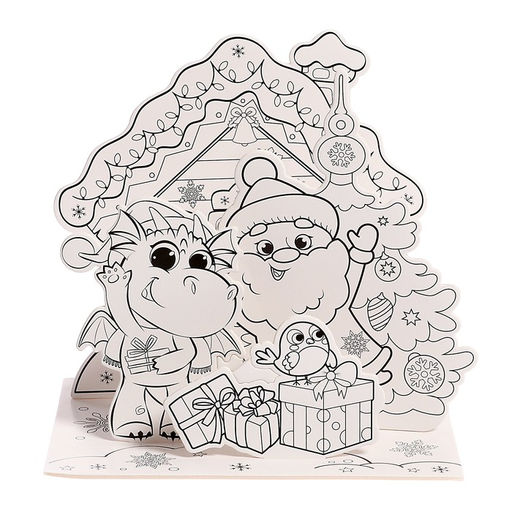 Набор для творчества 3 в 1 3D-раскраска. Весёлый праздник - Zabiaka фото 4