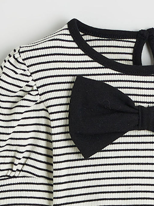 Fiyonk G?r?n?ml? K?z Bebek Bluz ve Pantolon