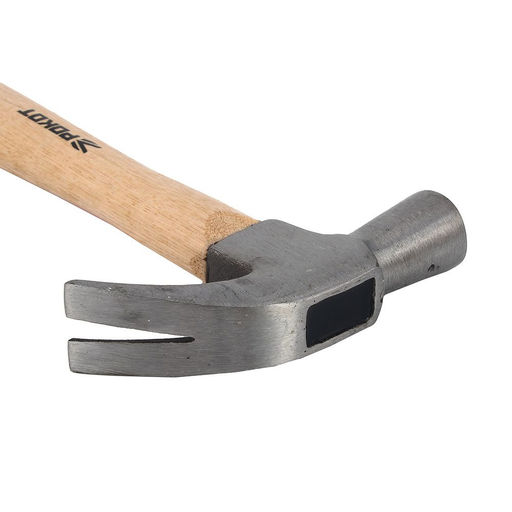 Молоток-гвоздодер 450г, боек 27мм, дерев.рукоятка "Рокот"