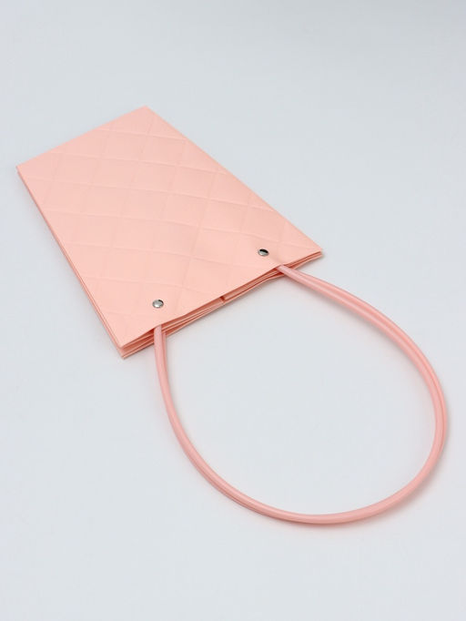 Цена за 10 шт. Сумка для цветов тиснение пудра влагостойкая, 17x17-11.5x11.5-20 см - UPAK LAND фото 6