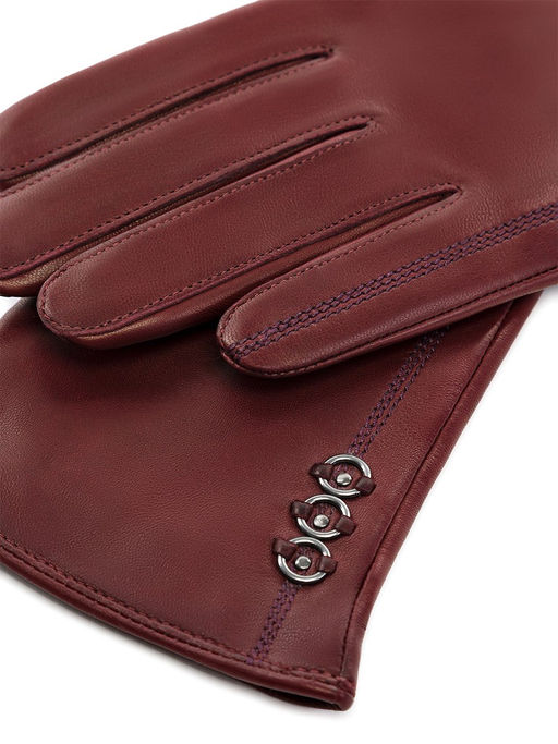 Перчатки женские ш+каш. IS02805-sh bordo - Eleganzza фото 3