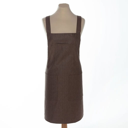 Фартук Этель Стиль цв.коричневый 60 х75см, 60% п/э, 20% хлопок, 20% лён  фото 5