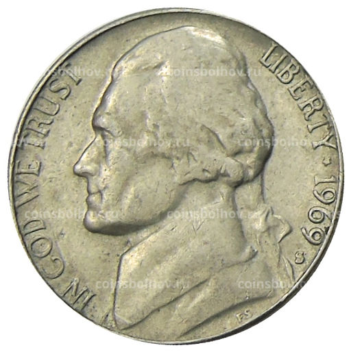 5 центов 1969 года S США