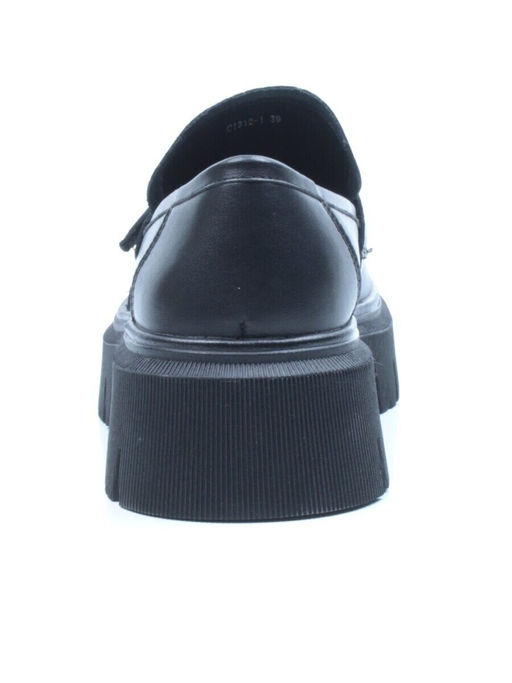 03-C1812-1 BLACK Лоферы женские (натуральная кожа)