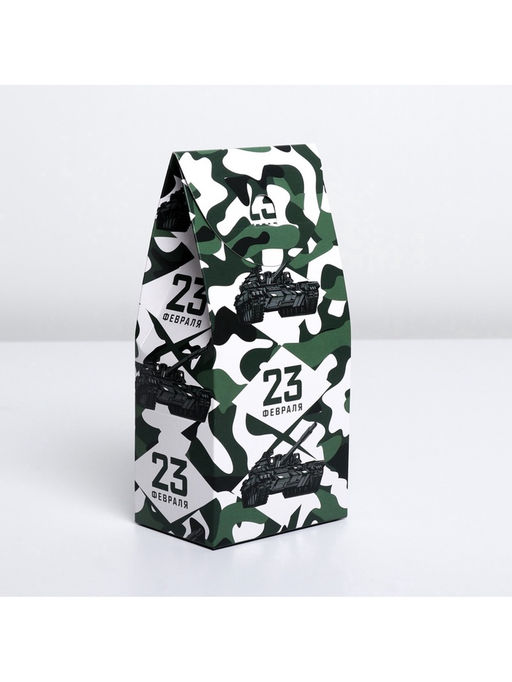 Цена за 5 шт. Коробка кондитерская, упаковка, «23 февраля», 9×19×6 см