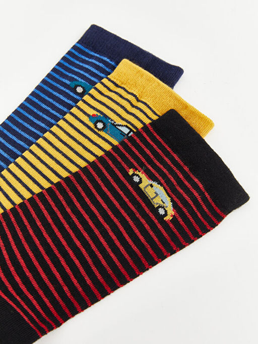 ?izgili Erkek ?ocuk Soket ?orap 3l?