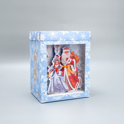 Коробка складная с 3D эффектом С Новым годом, 18 х 14 х 23 см