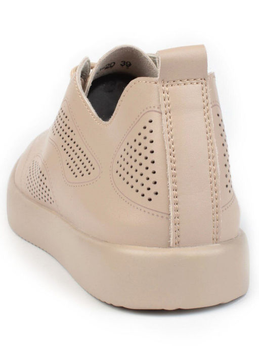 05-YD20-2D DK. BEIGE Кроссовки женские (натуральная кожа)