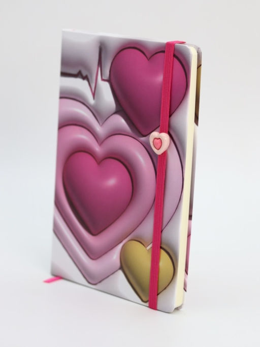 Блокнот (А5) "3D Heart rate", white (14.5*21)