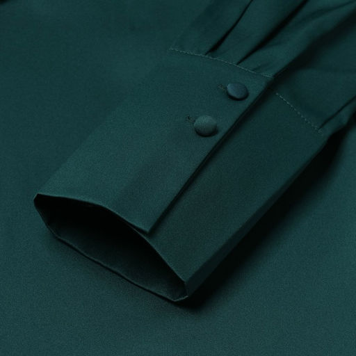 Платье женское короткое MINAKU: Silk pleasure, зелёное, размер 46