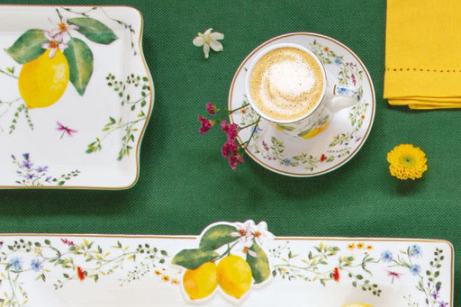 Блюдо прямоугольное Цветы и лимоны, 35х15 см - Easy life фото 3