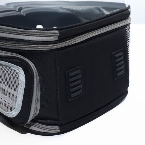 Прозрачный раскладывающийся рюкзак для животных, 32 х 84 х 44 см, черный - Пижон фото 5