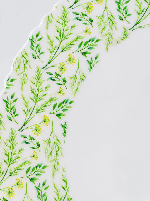 Тарелка обеденная УТРО 24 см арт.OLHP-95/2139 /МФК/  фото 6