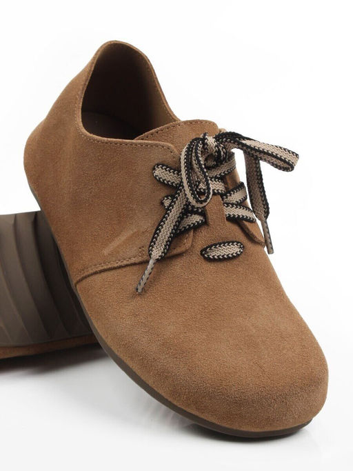 03-1-5A LT. BROWN (CAMEL) Полуботинки женские (натуральная замша)
