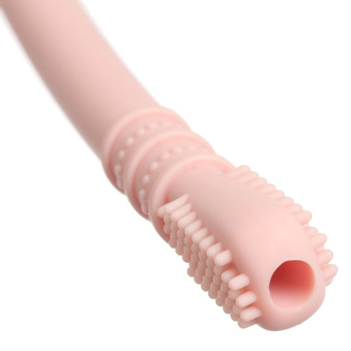 Прорезыватель силиконовый M&B, логопедический, от 3 мес., розовый