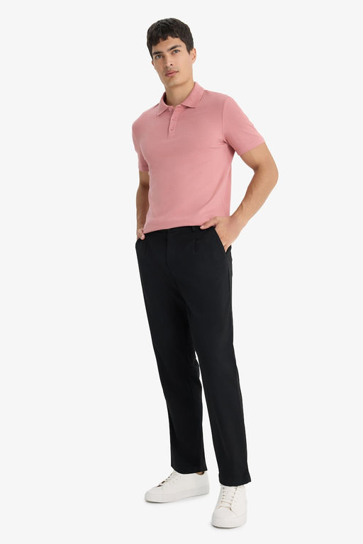 Slim Fit Bisiklet Yaka Basic Ti__rt - Defacto фото 2