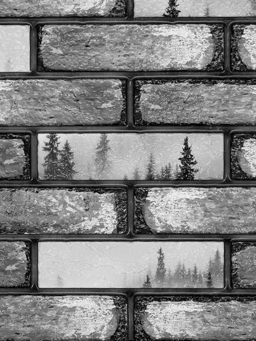 Стеновая панель ПВХ «Озаретта», 485×960 мм, цвет серый