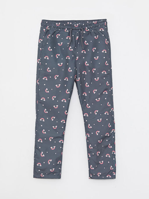 Beli Lastikli Desenli Polar Astarl? K?z ?ocuk Pantolon - Waikiki фото 3