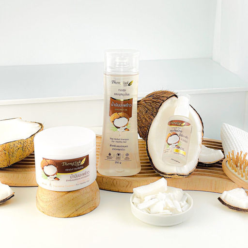 Маска д/волос Увлажняющая и Оздоравливающая Кокос THONGSUK, 250 мл - Тайская лавка фото 10