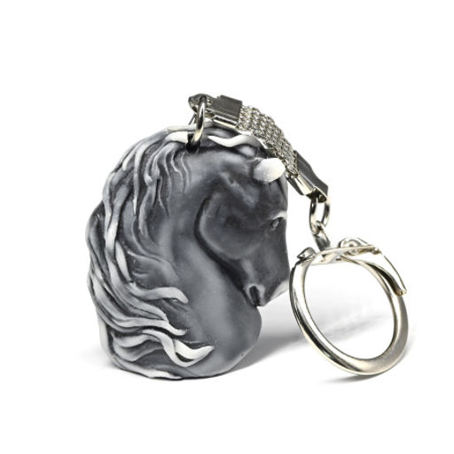 Брелок из мрамолита Голова лошади 31*19*39мм - Радуга камня фото 2