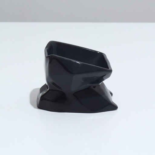 Миска фигурная Ушки, 11 х 11,5 х 11 см, 250 мл, чёрная - Пижон фото 3