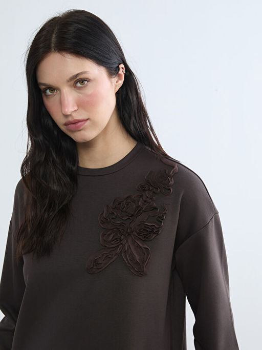 Soft Touch Oversize Kad?n Sweatshirt Tunik