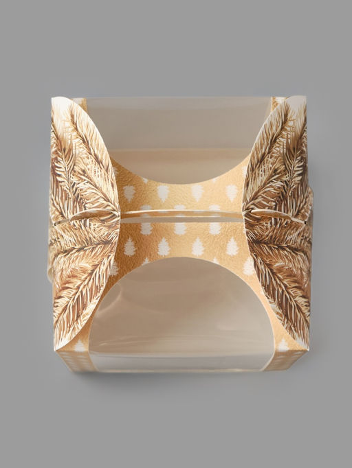 Цена за 5 шт. Складная коробка под маленький торт «Новый год: Золотые шары», 15×15×18 см