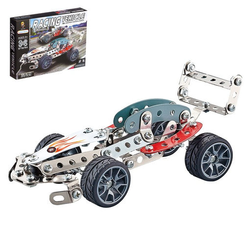Конструктор металлический Машина. Гонка, 146 деталей