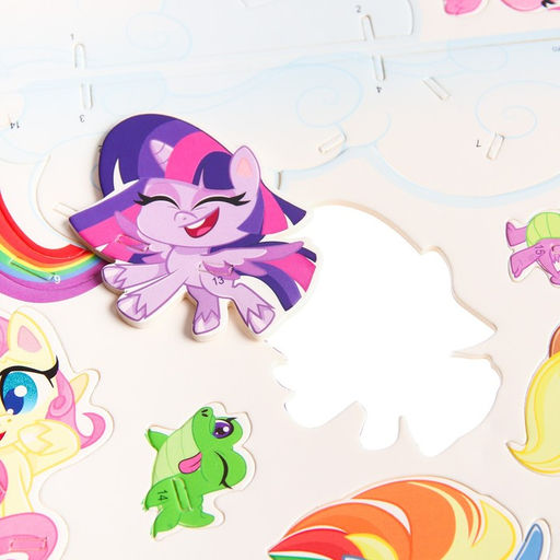 3D конструктор из пенокартона Дружба - это чудо, 1 лист, My Little Pony - Hasbro фото 3