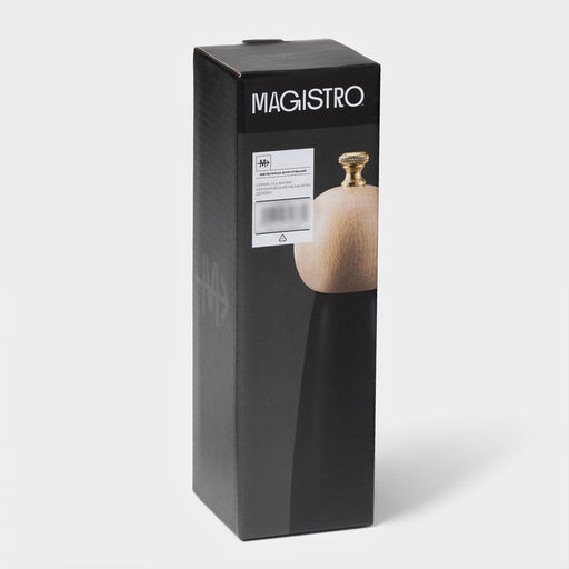 Мельница для специй Magistro Ollander, 22 см, цвет чёрный фото 5