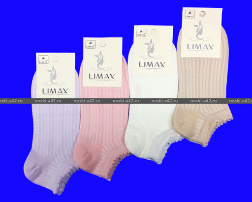 Цена за 6 пар. LIMAX носки укороченные женские ажурные арт. 71538 36-40  фото 6