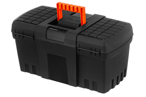 Ящик для инструментов 46*25*23,5 см "Техникер" с внутр. пространством, черный (BR3748ЧР)