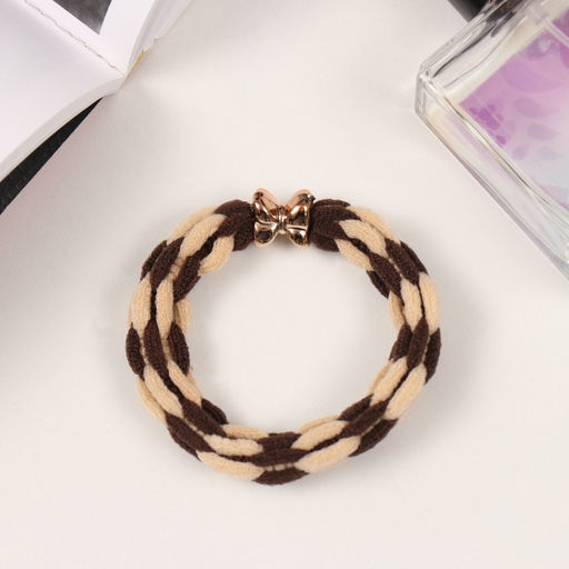 Цена за 6 шт. Резинка для волос «Дженис», объём штрихи, 5.5 см, МИКС