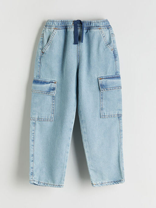Beli Lastikli Erkek ?ocuk Jean Pantolon