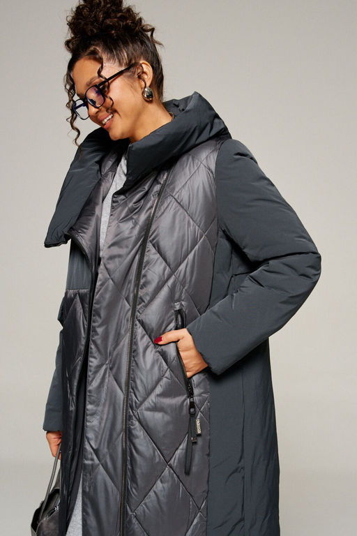 Пальто Beautiful Free 8023 графит