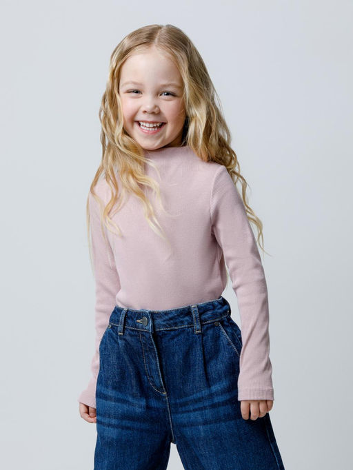 КР 302674/розовый лед джемпер (водолазка) для дев