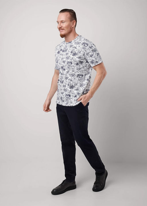 CLE Футболка муж. 552371/01злн_п белый/т.синий - Clever wear фото 6