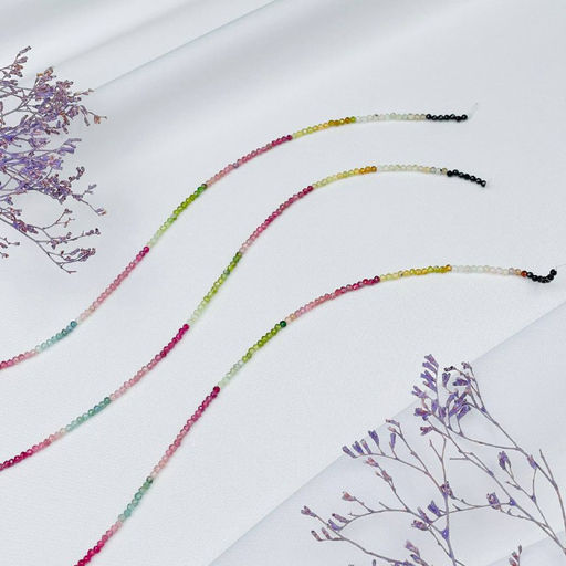 Бусины для украшений из Турмалина микс (160 бусин) 40 см