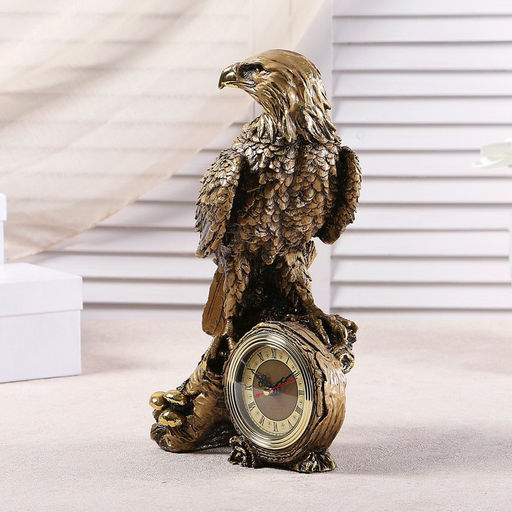 Часы настольные интерьерные каминные «Орел», h=31 см, d=7 см