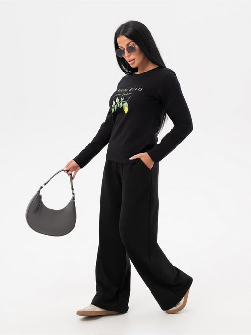 Лонгслив Лимон женский черный - София фото 5