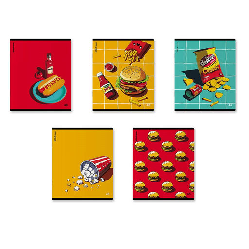 Тетрадь 48л. ErichKrause "Cheat Meal" клетка (64860) ТВИН-лак