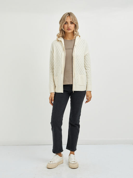 кардиган женский из шерсти с капюшоном - Glenfield фото 2