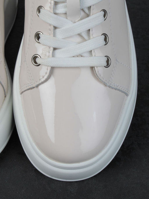 05-PDD215-1 BEIGE Кроссовки женские (натуральная кожа) - Фабричный китай фото 12