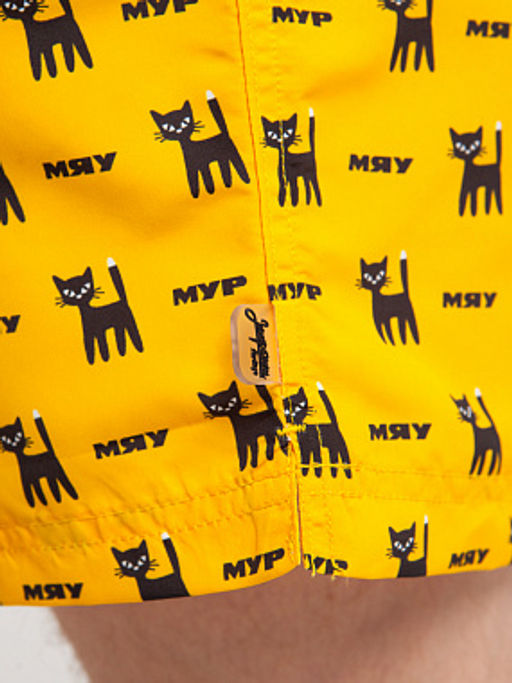 Шорты ЗАПОРОЖЕЦ Myau Aop YELLOW  фото 7