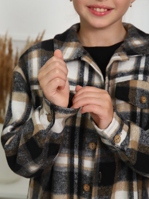 РБ012 Рубашка "Бавария" 2 (чёрный; коричневый)