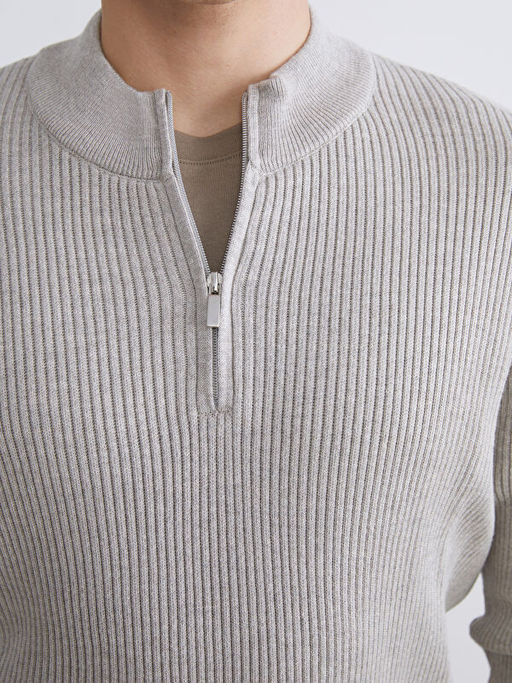 Dik Yaka Erkek Triko Kazak