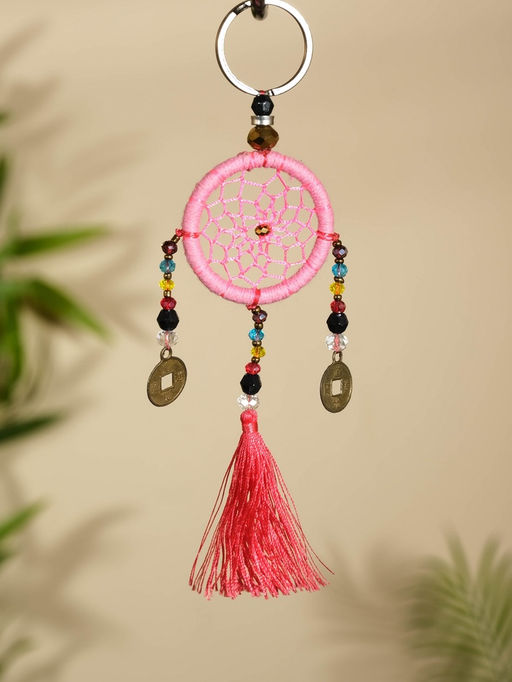 Брелок «Ловец снов», 4×15 см, розовый