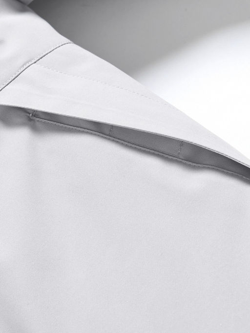 Парка зимняя подростковая для девочки с капюшоном и мехом серого цвета 9532Sr