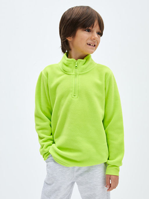 Dik Yaka Polar Erkek ?ocuk Sweatshirt