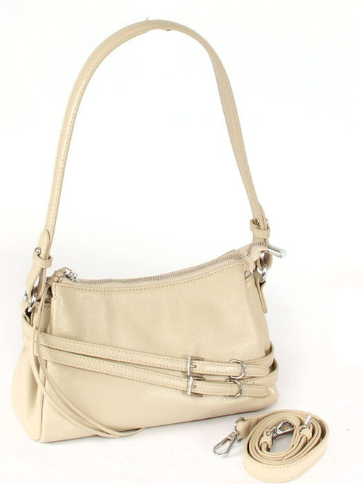 Сумка женская натуральная кожа GU 2033-6650, 3отд, плечевой ремень, бежевый SALE 265812